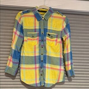 New Abercrombie & Fitch Colorful Plaid women’s Shirt
